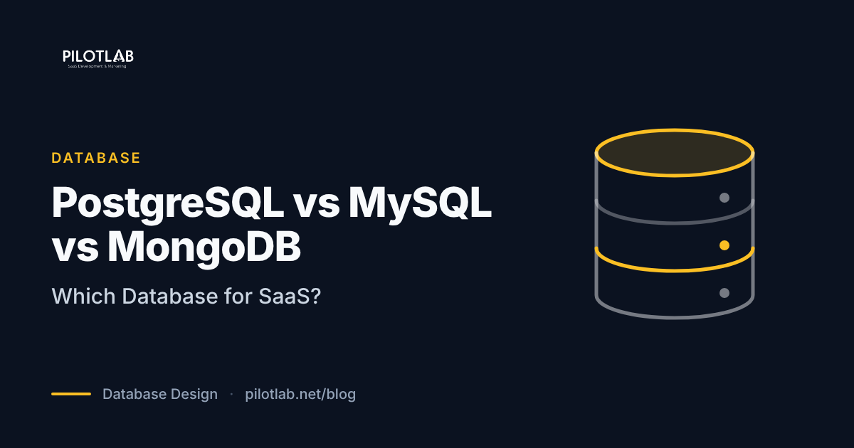 PostgreSQL vs MySQL vs MongoDB: Which Database for SaaS?